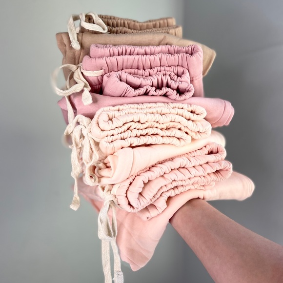 Pants - Creme Sweat Pants (Creme Muave)